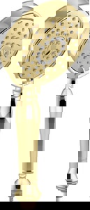 Multi Function Hand Shower in Vibrant Polished Brass (Shower Hose Sold Separately)